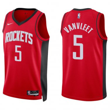 Rockets #5 Fred VanVleet Red Swingman Jersey