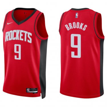 Rockets #9 Dillon Brooks Red Swingman Jersey