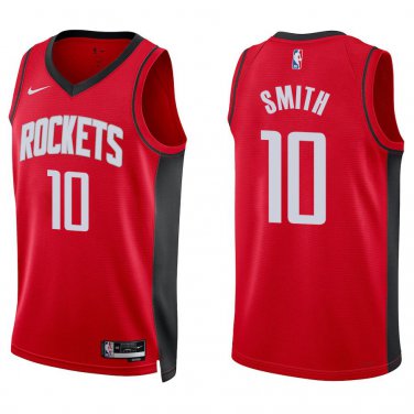 Rockets #10 Jabari Smith Red Swingman Jersey