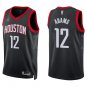 Rockets #12 Steven Adams Black Statement Swingman Jersey