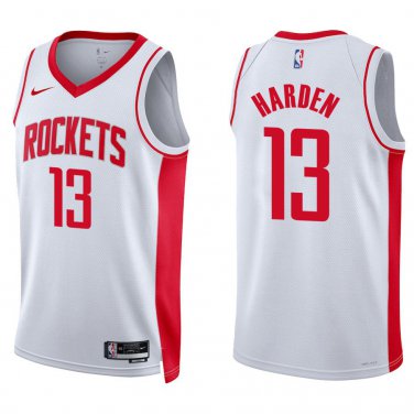 Rockets #13 James Harden White Swingman Jersey
