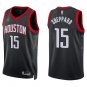 Rockets #15 Reed Sheppard Black Statement Swingman Jersey