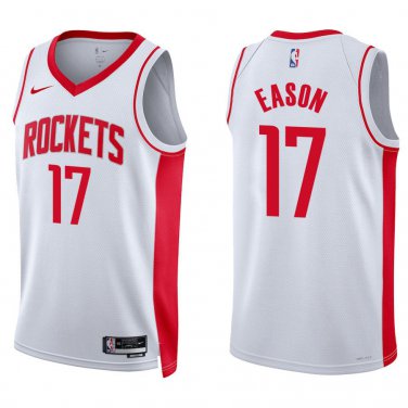Rockets #17 Tari Eason White Swingman Jersey
