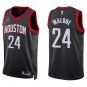 Rockets #24 Moses Malone Black Statement Swingman Jersey