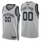 San Antonio Spurs #00 Custom Name And Number Gray Jersey-