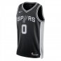 San Antonio Spurs #0 Jordan McLaughlin Black Jersey-