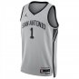 San Antonio Spurs #1 Victor Wembanyama Gray Jersey-