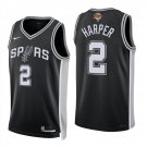 San Antonio Spurs #2 Dylan Harper Black Jersey-