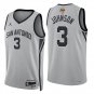 San Antonio Spurs #3 Keldon Johnson Gray Jersey-
