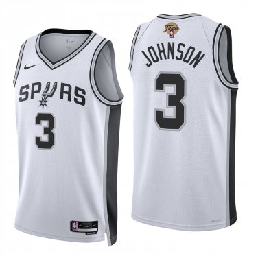 San Antonio Spurs #3 Keldon Johnson White Jersey-