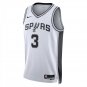 San Antonio Spurs #3 Keldon Johnson White Jersey-
