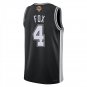 San Antonio Spurs #4 De'Aaron Fox Black Jersey-