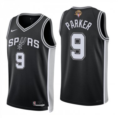 San Antonio Spurs #9 Tony Parker Black Jersey-