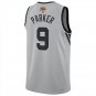 San Antonio Spurs #9 Tony Parker Gray Jersey-