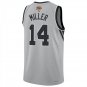 San Antonio Spurs #14 Emanuel Miller Gray Jersey-