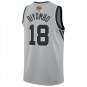 San Antonio Spurs #18 Bismack Biyombo Gray Jersey-
