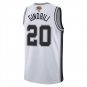 San Antonio Spurs #20 Manu Ginobili White Jersey-