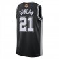San Antonio Spurs #21 Tim Duncan Black Jersey-