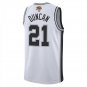 San Antonio Spurs #21 Tim Duncan White Jersey-