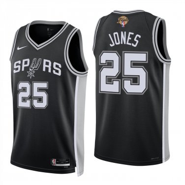 San Antonio Spurs #25 David Jones Black Jersey-