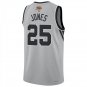 San Antonio Spurs #25 David Jones Gray Jersey-