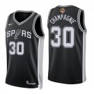 San Antonio Spurs #30 Julian Champagnie Black Jersey-