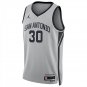 San Antonio Spurs #30 Julian Champagnie Gray Jersey-