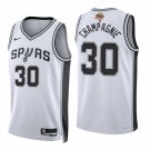 San Antonio Spurs #30 Julian Champagnie White Jersey-