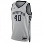 San Antonio Spurs #40 Harrison Barnes Gray Jersey-