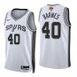 San Antonio Spurs #40 Harrison Barnes White Jersey-