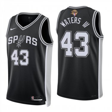 San Antonio Spurs #43 Lindy Waters III Black Jersey-