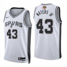 San Antonio Spurs #43 Lindy Waters III White Jersey-
