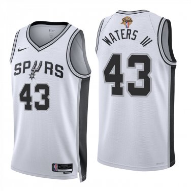 San Antonio Spurs #43 Lindy Waters III White Jersey-
