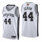 San Antonio Spurs #44 George Gervin White Jersey-
