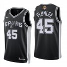 San Antonio Spurs #45 Mason Plumlee Black Jersey-