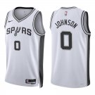 Spurs #0 Keldon Johnson White Swingman Jersey