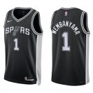 Spurs #1 Victor Wembanyama Black Swingman Jersey