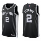 Spurs #2 Kawhi Leonard Black Swingman Jersey