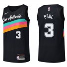 Spurs #3 Chris Paul Black Rainbow Swingman Jersey