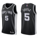 Spurs #5 Stephon Castle Black Swingman Jersey