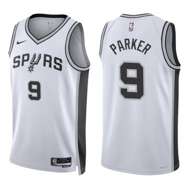 Spurs #9 Tony Parker White Swingman Jersey
