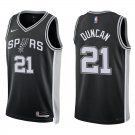 Spurs #21 Tim Duncan Black Swingman Jersey