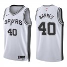Spurs #40 Harrison Barnes White Swingman Jersey