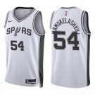 Spurs #54 Sandro Mamukelashvili White Swingman Jersey