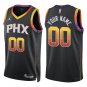 Suns #00 Custom Name And Number Black Statement Swingman Jersey