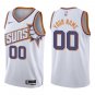 Suns #00 Custom Name And Number White New Swingman Jersey