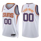 Suns #00 Custom Name And Number White Swingman Jersey