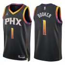 Suns #1 Devin Booker Black Statement Swingman Jersey