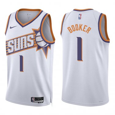 Suns #1 Devin Booker White New Swingman Jersey
