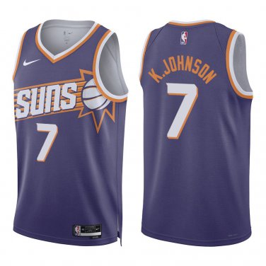 Suns #7 Kevin Johnson Purple New Swingman Jersey